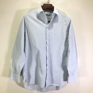 Charles Tyrwhitt Mens Classic Fit Dress Shirt Light Blue 16.5 36 Cotton Oxford